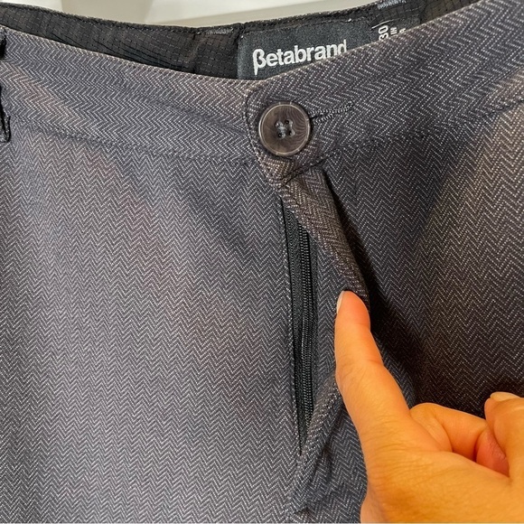 Betabrand Dress Pant Straight Charcoal Gray Size 38x30 - Picture 6 of 11